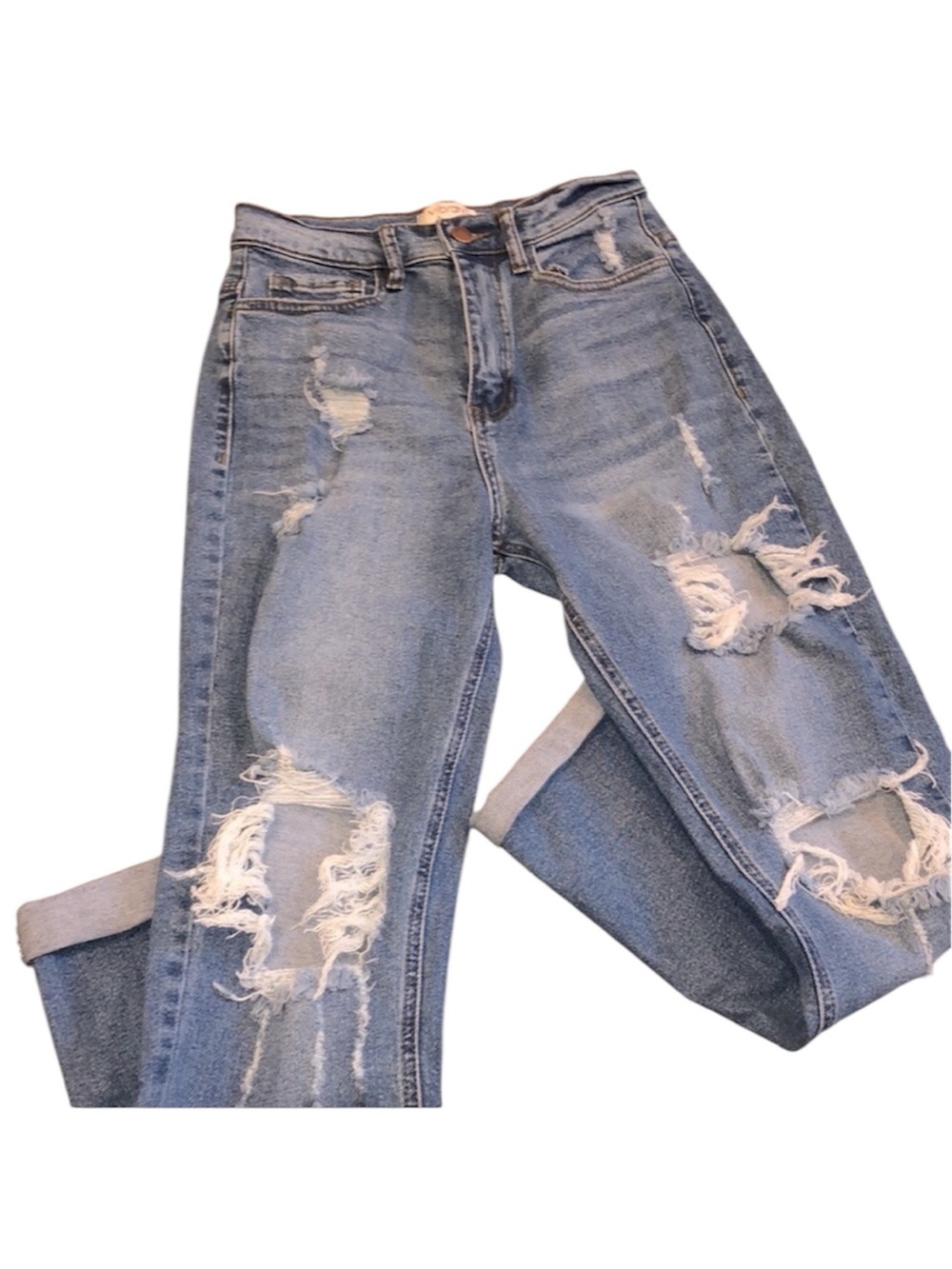 VIBRANT MIU JEANS SIZE 5/26 distressed
